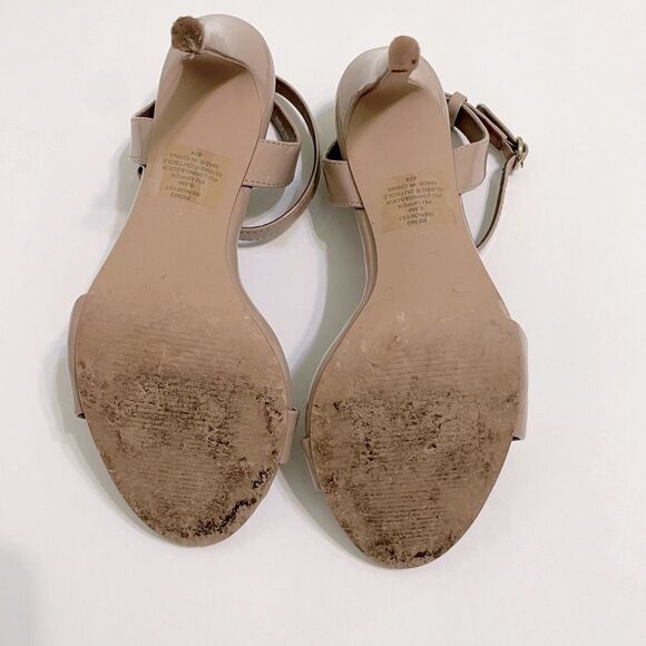 Steve Madden Open Toe Ankle Strap Heels Size 6.5 Patent - Picture 10 of 12